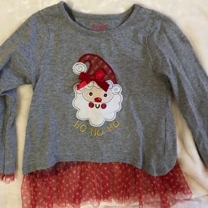 Cute little girl’s Santa shirt. Barely worn.
